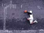 Basketball  Kreide – Lustige Sport Bilder