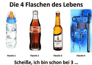 Babyflasche, Coca-Cola, Bier, Tropf
