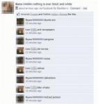 Schwarz / Weiß – Lustige Facebook Dialoge